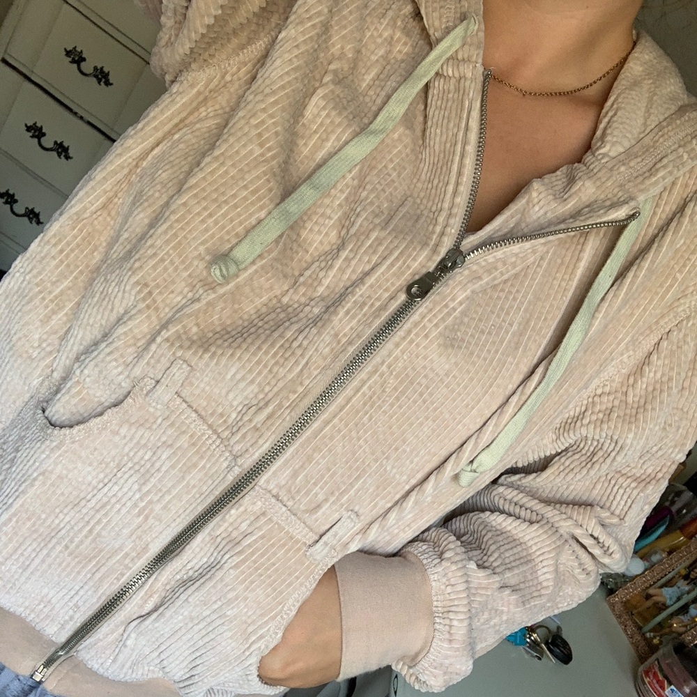 corduroy pink jacket